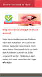 Mobile Screenshot of bitterergeschmackimmund.com